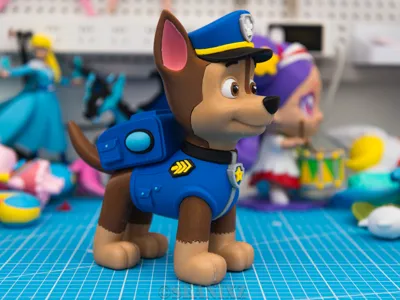 Paw Patrol - Chase 19CM pre-separated, no AMS needed