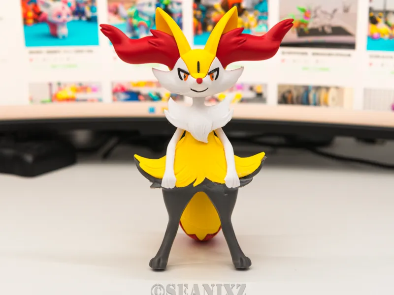 宝可梦 - 长尾火狐 (Braixen)  20CM 已拆件 无需AMS