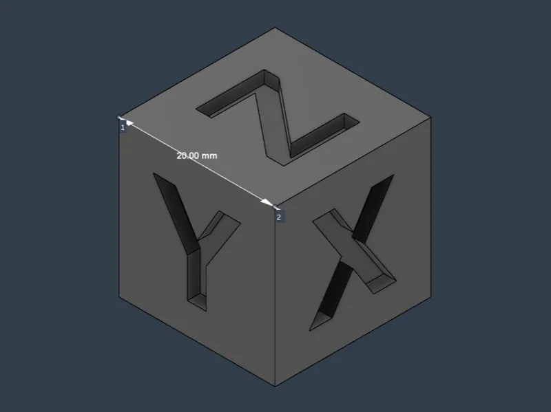20mm Calibration Cube