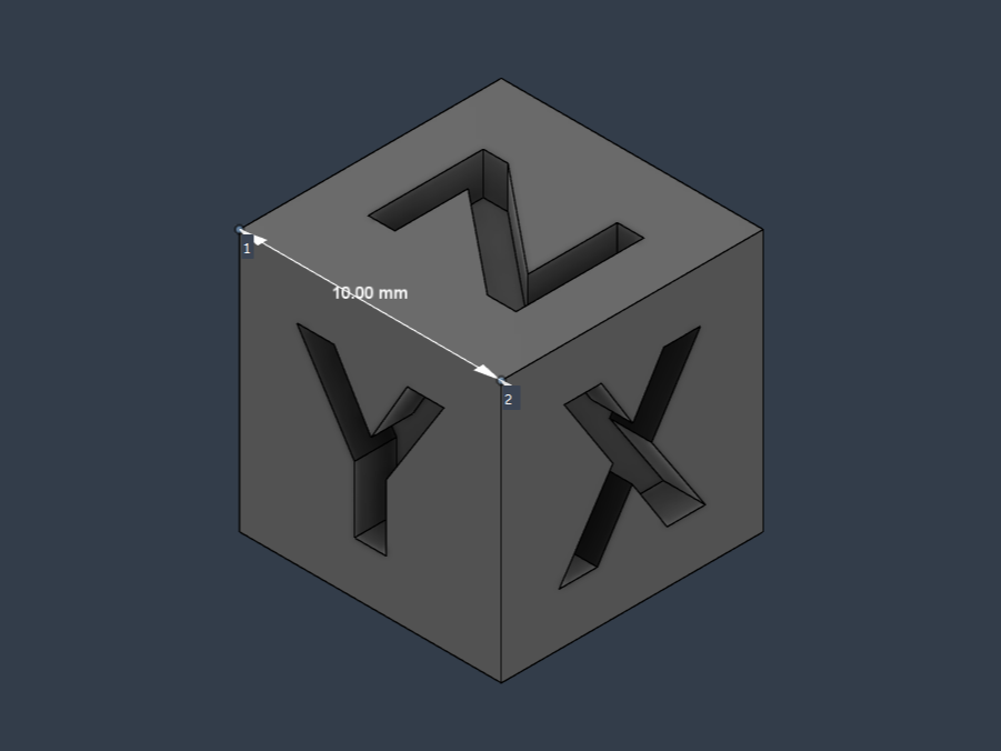 10mm Calibration Cube - simple