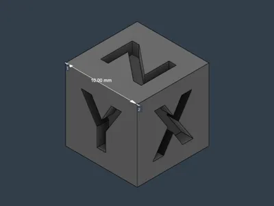 10mm Calibration Cube - simple