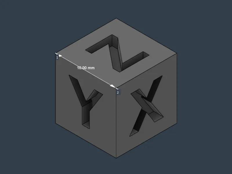 10mm Calibration Cube - simple