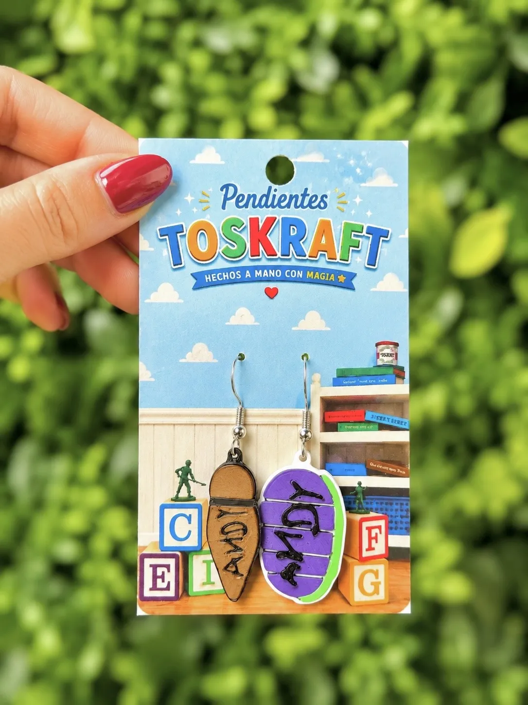Pendientes/ llavero "Andy" inspirados en Toy Story view 2