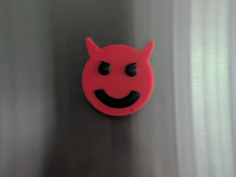 devil face magnet