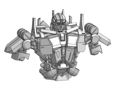 2007 Optimus Prime bust (upgraded head)