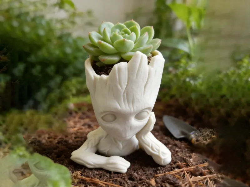 格鲁特花盆多肉绿植