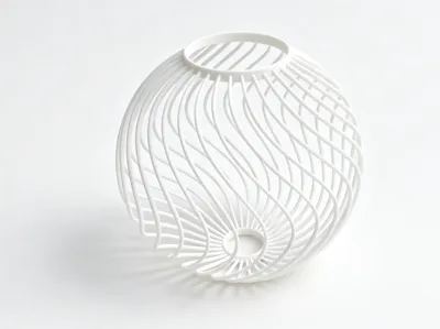 Hollow lampshade, bamboo strip lampshade, spherical hollow lampshade, ambient light, line lampshade
