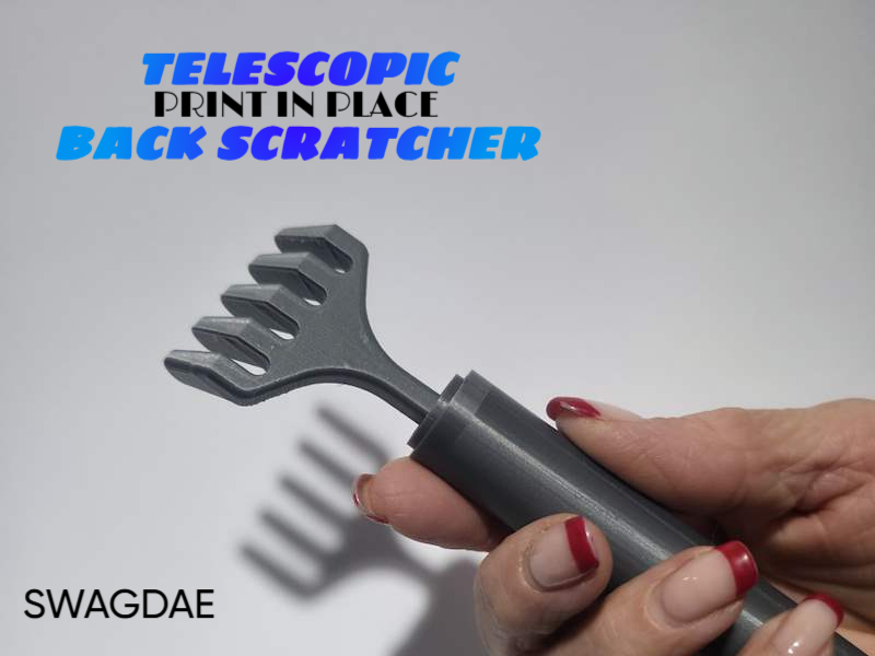 Telescopic Back Scratcher PRINT IN PLACE
