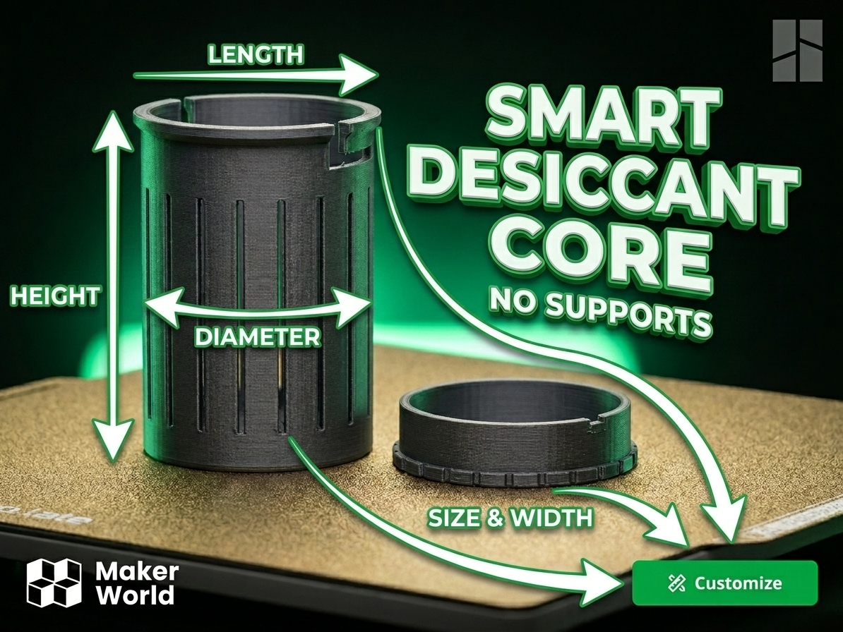 Parametric Spool Desiccant Core