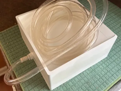 condensation self drain pan for outdoor fridge 