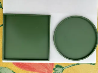 90mm Square Coaster and 90mm Round Coaster
