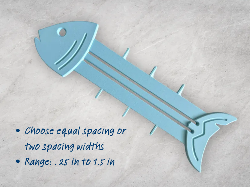 Customizable (Parametric) Ribbon Fish Organizer