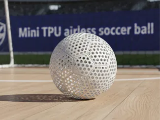 Mini TPU airless soccer ball