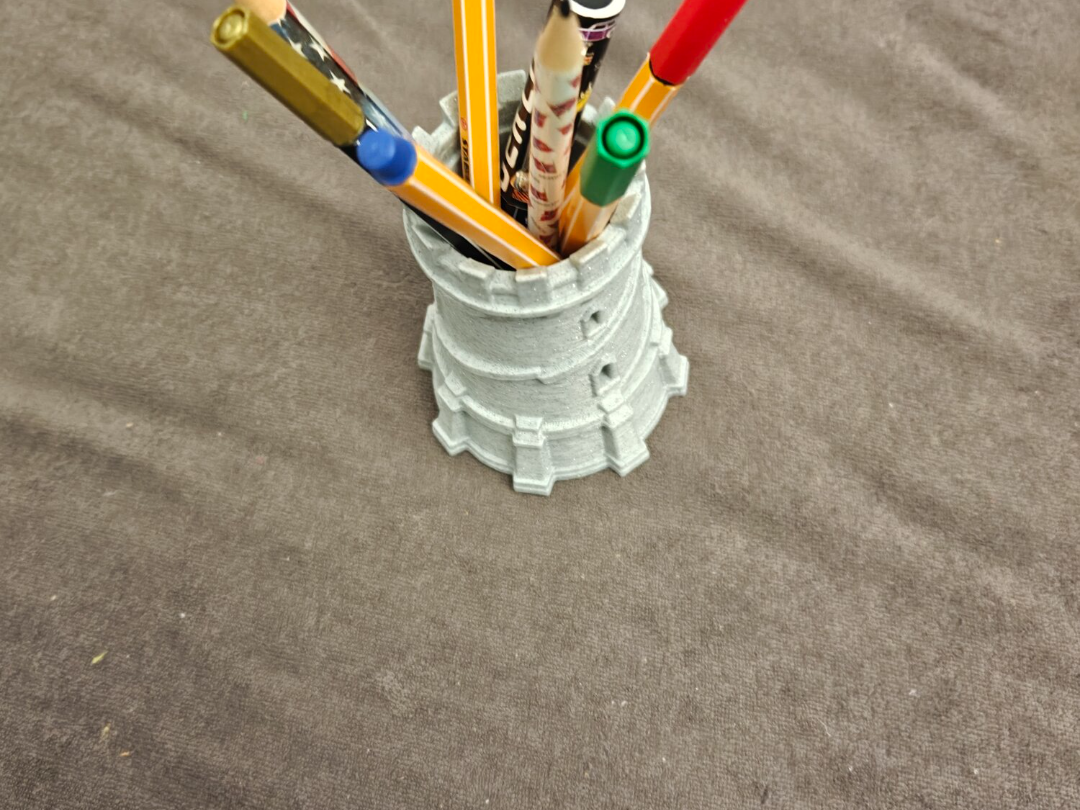 Wizard Tower Pen Holder — fantasy desk cup