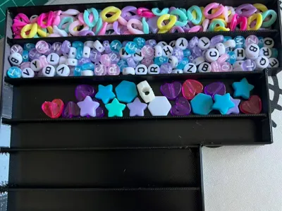 Custom-Shaped Box for Children's Beaded Jewelry