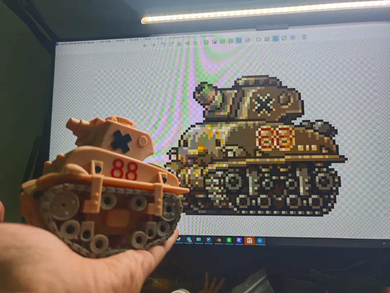 3d打印合金弹头迪寇卡战车（Di-Cokka）可遥控