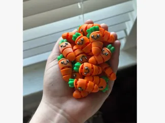 carrot 54mm keychain