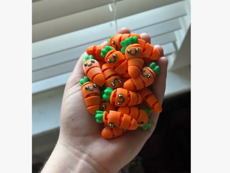 carrot 54mm keychain