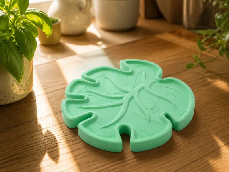 Monstera Leaf Tray - Tropical Jewelry Dish