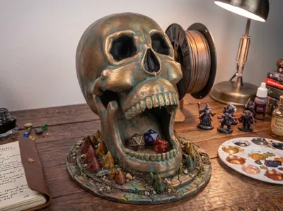 Skull Dice Tower for wargames