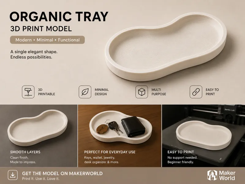 Organic Tray | Minimalist CatchAll Dish | Key Bowl