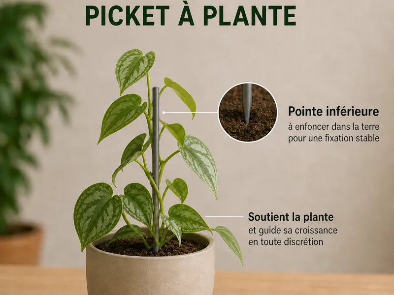 Plant guide, support for climbing, fragile plants.
