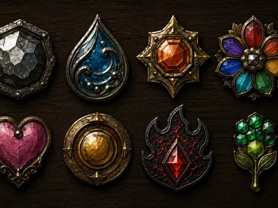 The Kanto Gym Badges