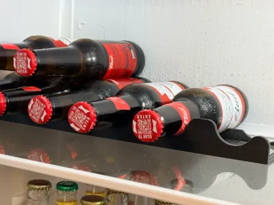 Horizontal beer rack