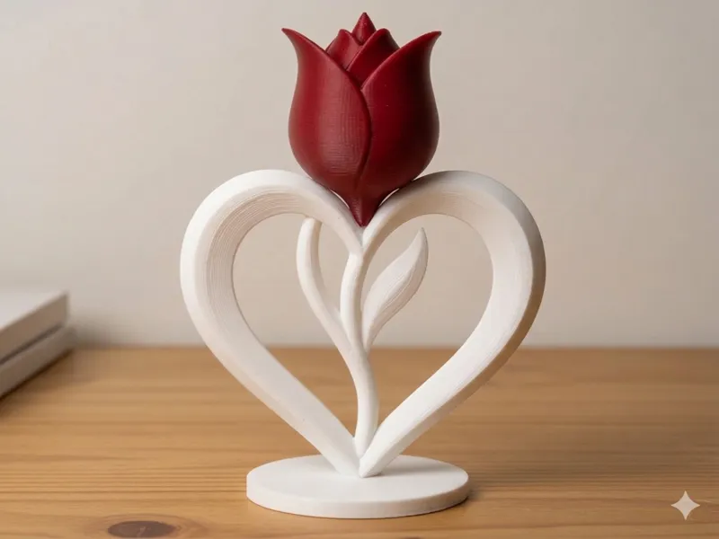 tulipano roso con core bianco
