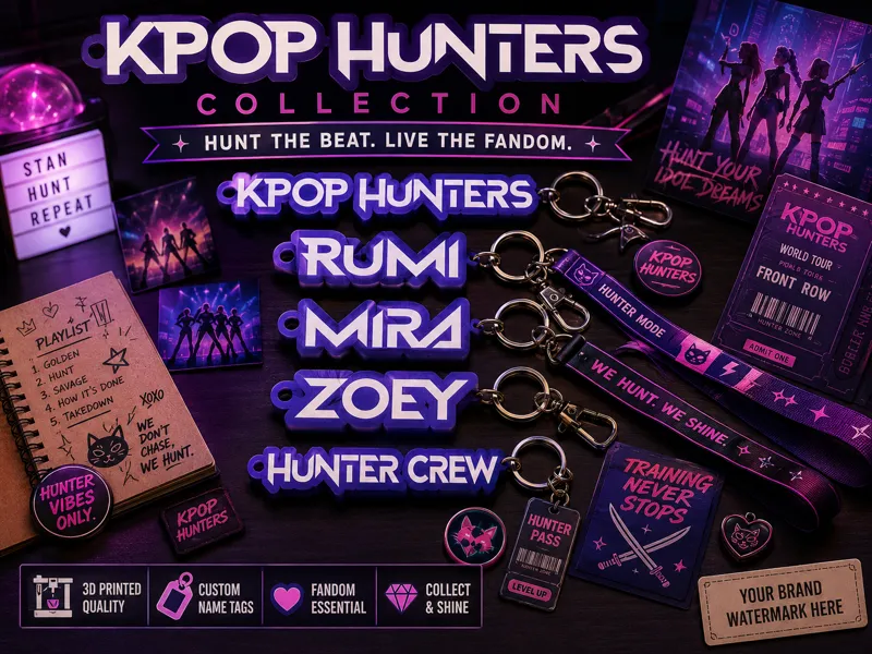 Kpop Demon Hunter style customizable keychain