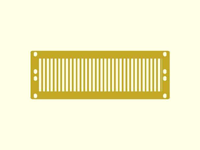 Customizable 10" Mini-Rack Blanking & Vent Plate