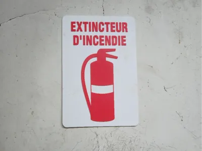Fire Extinguisher Sign