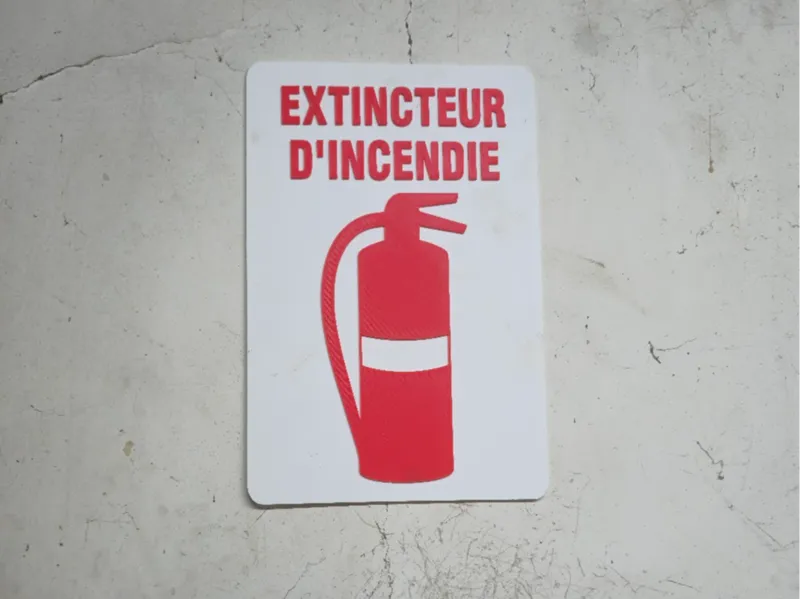 Enseigne D'extincteur D'incendie