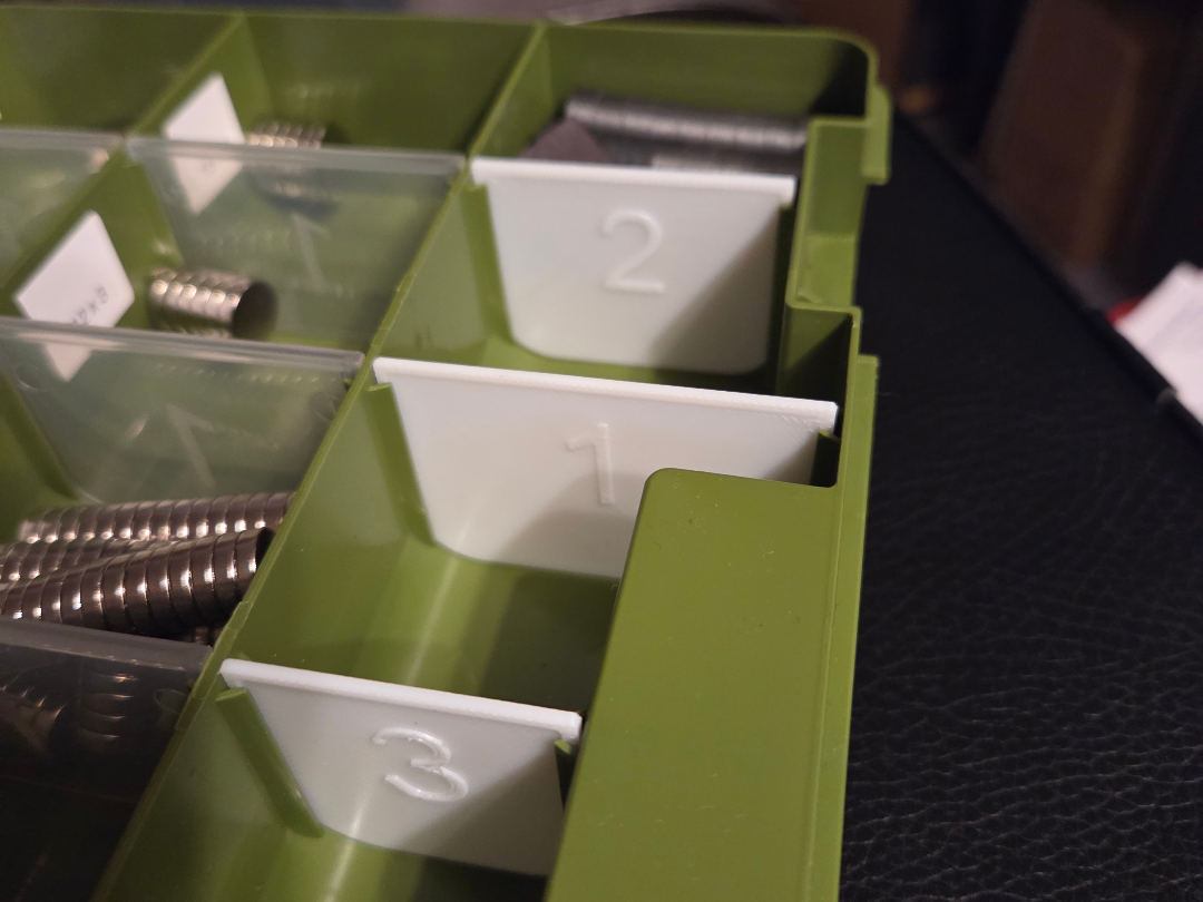 Bin Dividers for Ozark 3600 and 3700 Tackle Boxes
