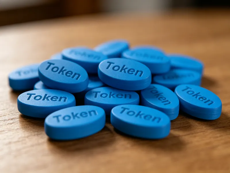 蓝色小药片的Token挂件和小摆件