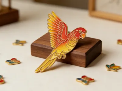 Cloisonné Enamel Parrot - Intangible Cultural Heritage