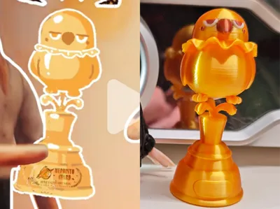Golden Crow Trophy Love and Deepspace Qin Che's Farewell Finale Trophy