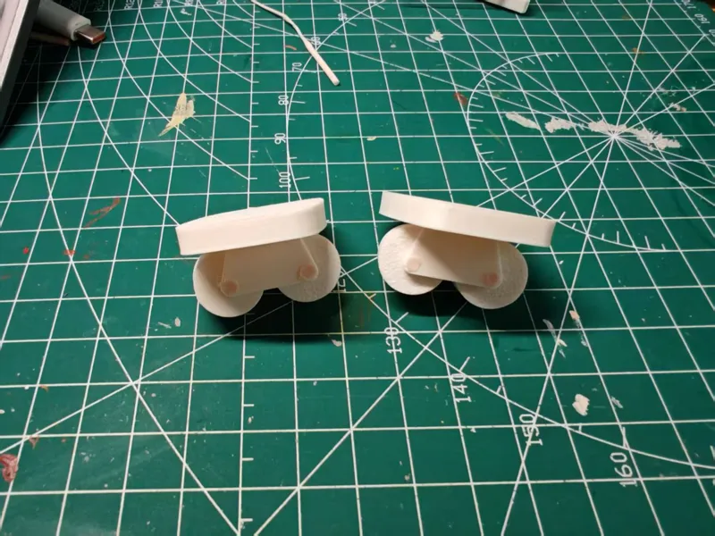 漂移板Freeline Skates挂件（简约，可供自由上色DIY）轮子轴承剪一段耗材丝就行