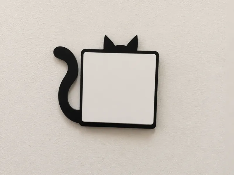 小黑猫开关盒装饰