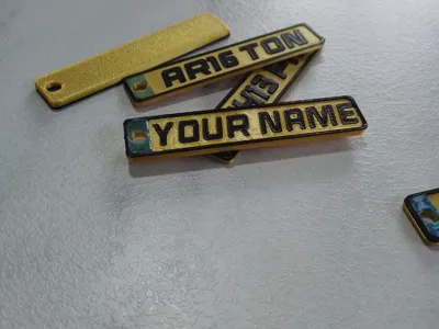 Number plate Key ring