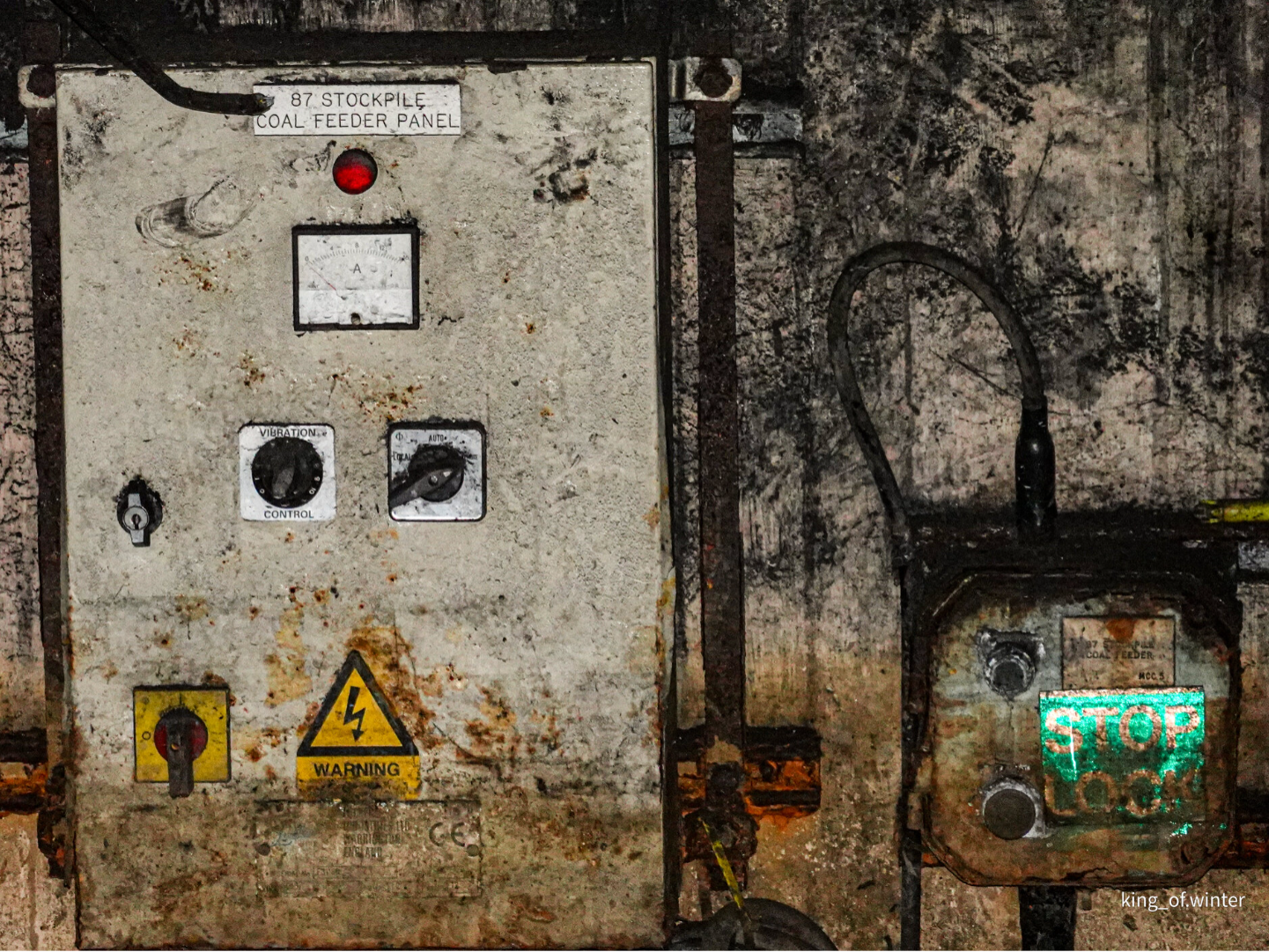 Dawmill stockpile conveyor feeder control panel