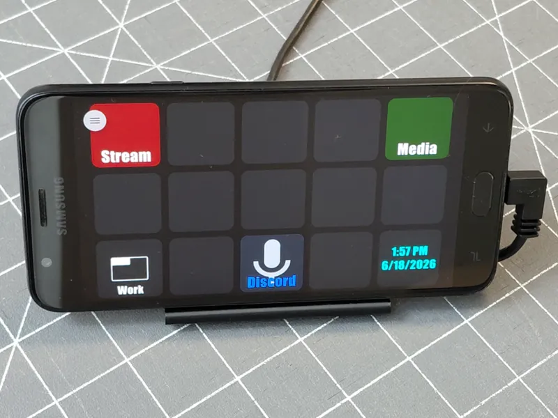 Macro Deck Phone Stand