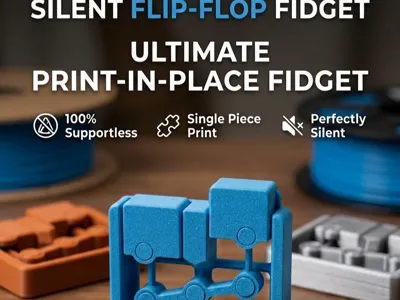 Silent Fidget Clicker / Flip-Flop Mechanical Toy