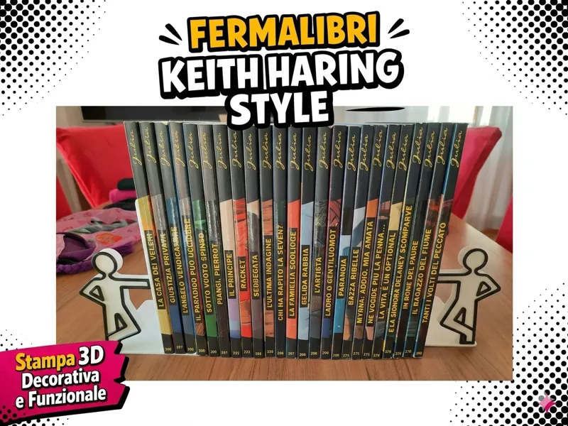 FERMALIBRI “KEITH HARING STYLE” COOL GUY – BOOKEND