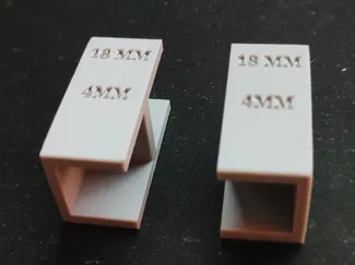 Separador de frentes de gavetas 4mm  Melamina 18mm