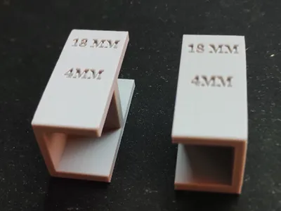 Drawer front spacer 4mm Melamine 18mm