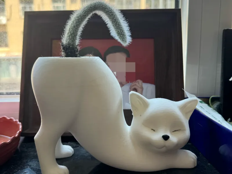 小猫造型花盆