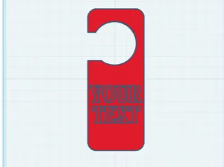 customizable door hanger sign