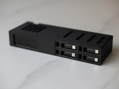 CukTech No. 10 Ultra Retractable Cable Module, Quick-Release, Minimalist Design, with Cooling Holes, 100W*2+60W*2 Retractable Cables