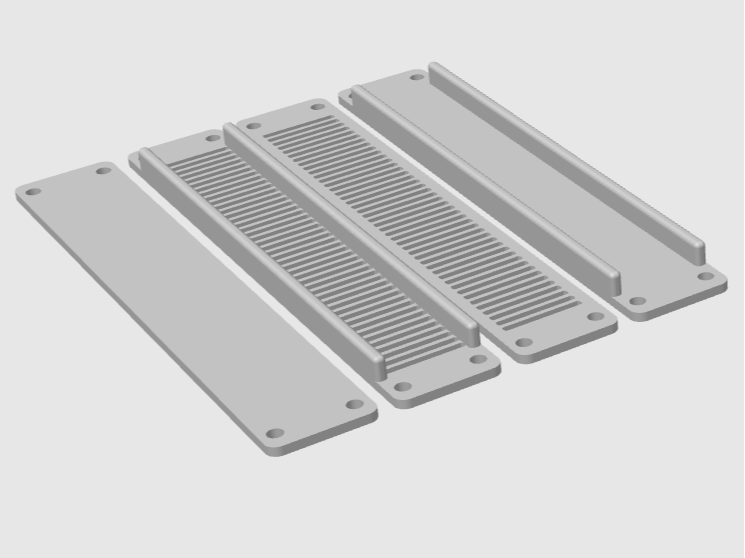 10in Rack Panels 1U-6U. Solid, Vented, Reinforced.